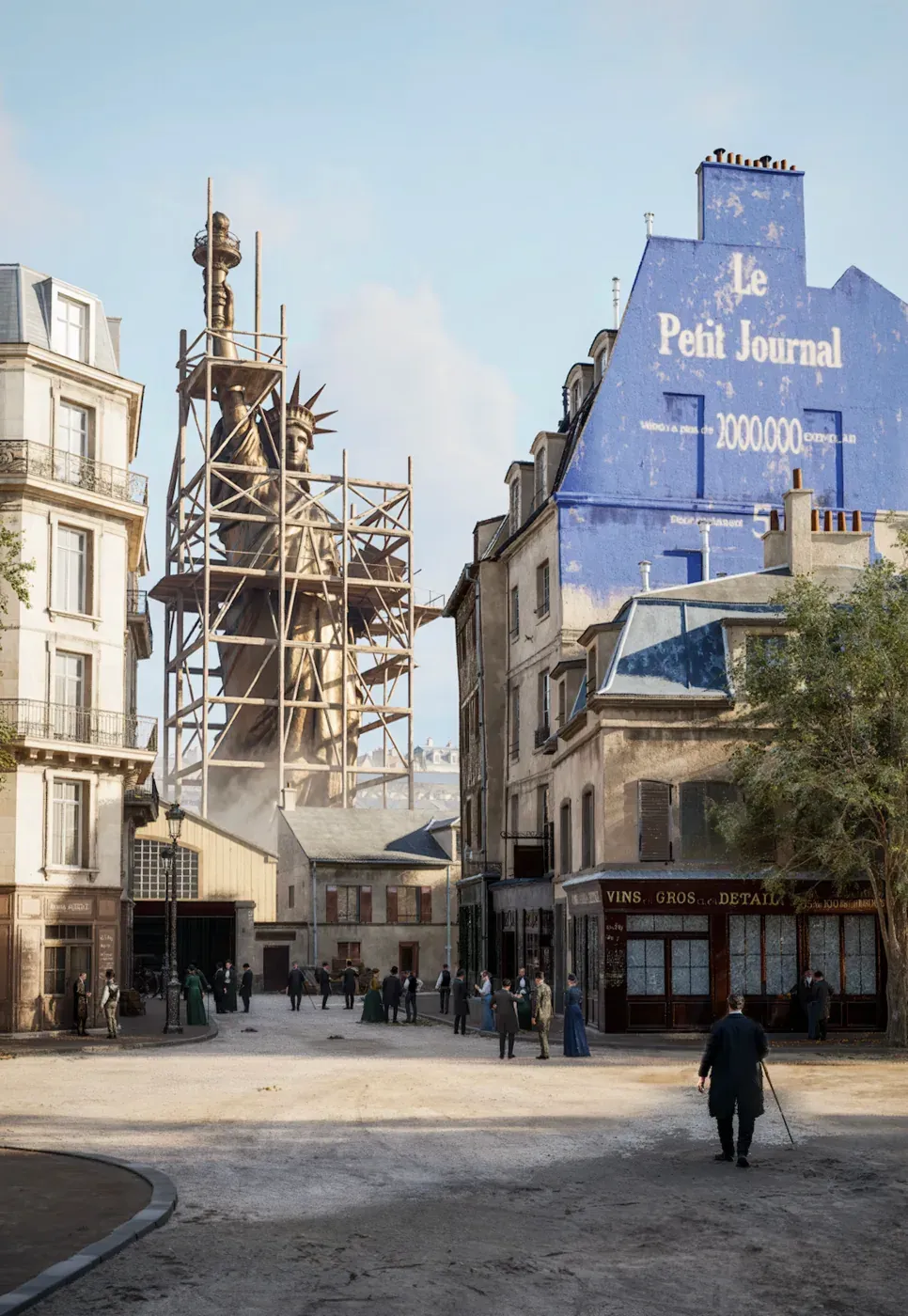 La Statue de la Liberté en construction à Paris