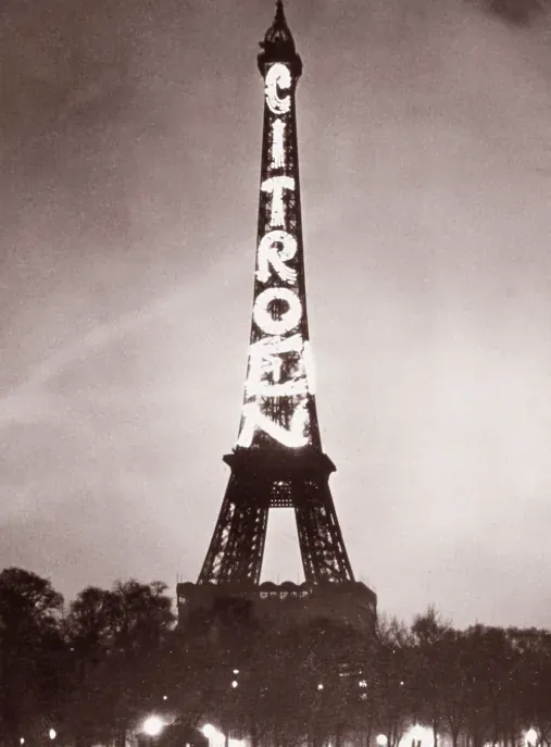 La Tour Eiffel illuminée au nom de Citroën
