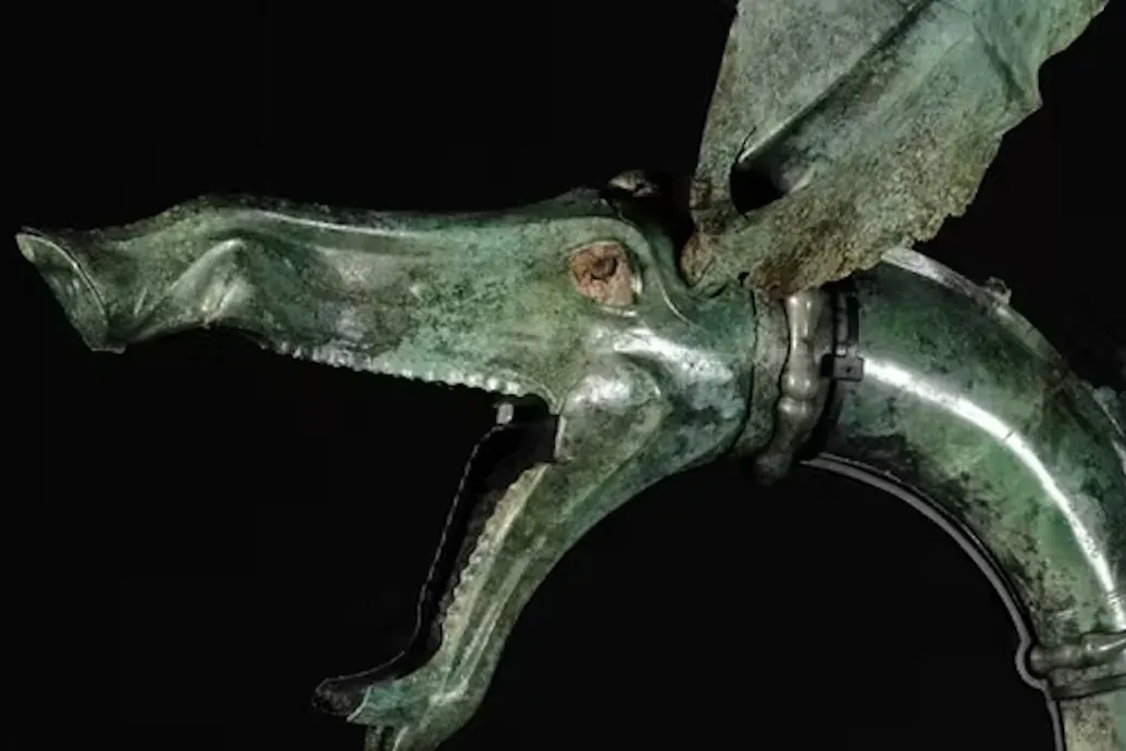 Détail d'un carnyx gaulois