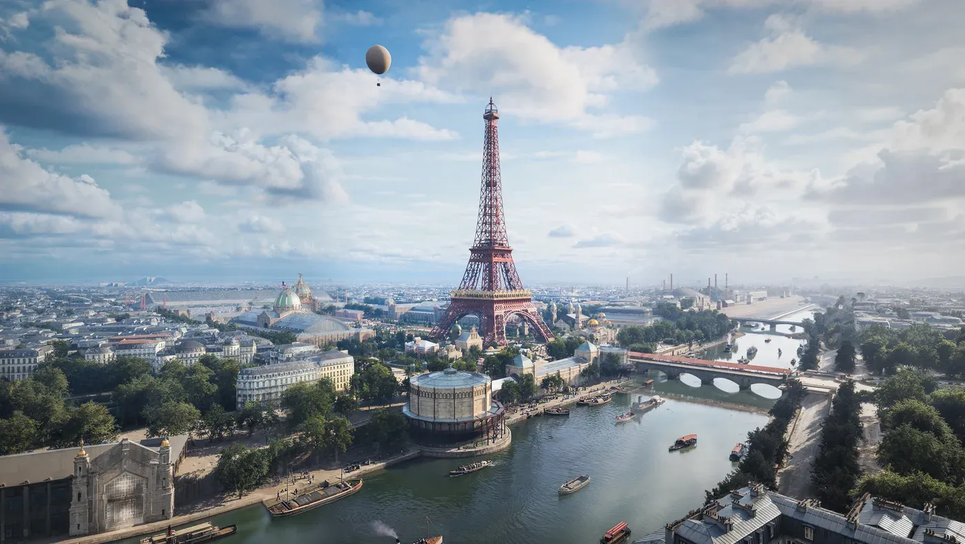 Paris et la Tour Eiffel, 1889 — reconstitution 3D Timescope