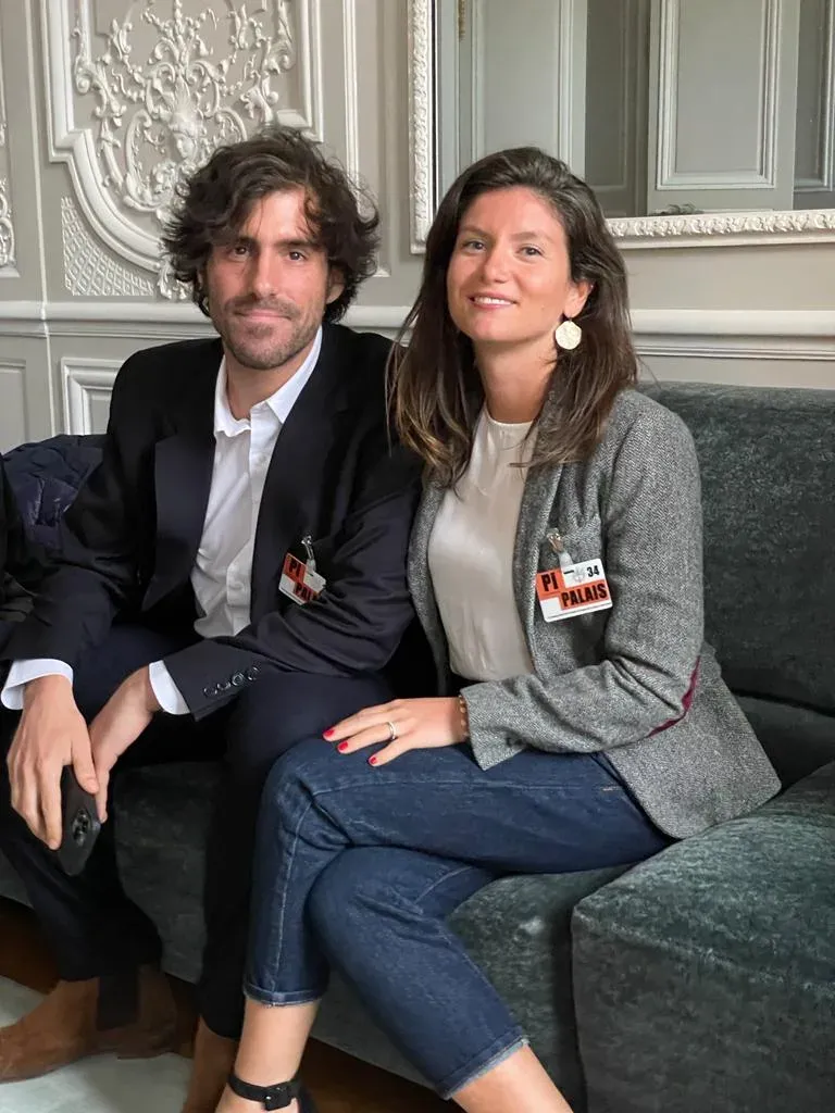Victor de Kiss et Eléonore Létang-Dejoux au palais de l'Élysée