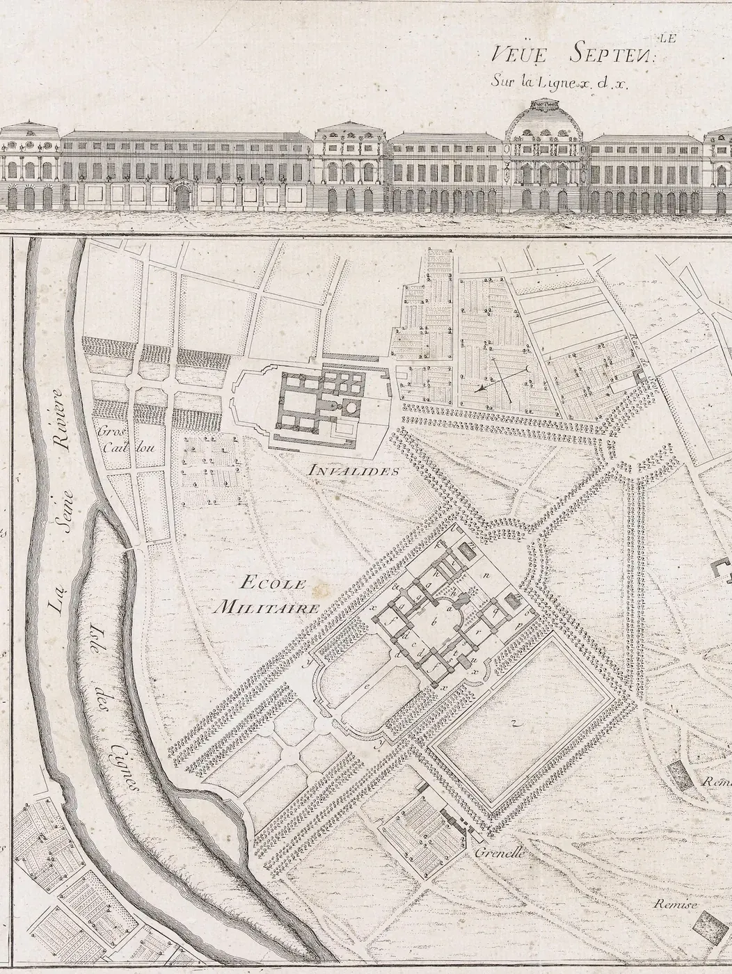 Plan de l'École militaire