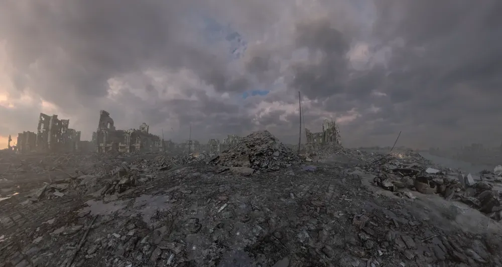 Reconstrucción 3D de Timescope: El Havre destruido por los bombardeos de 1944