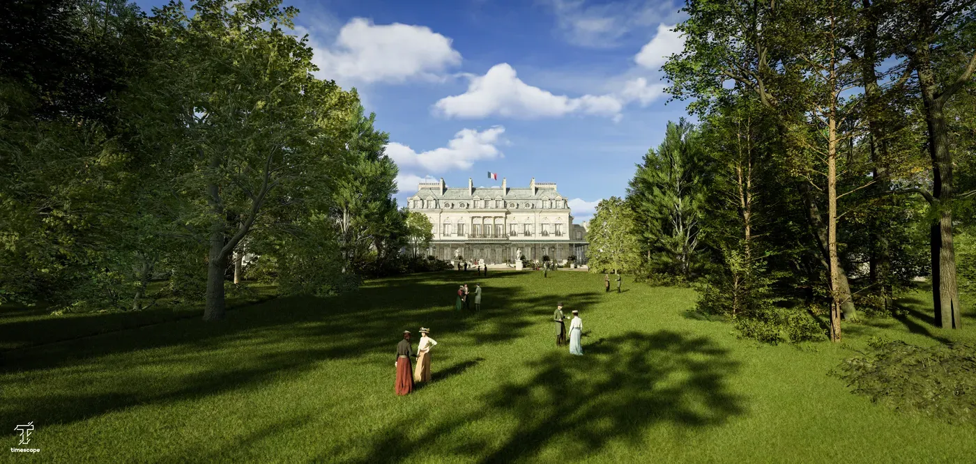 Reconstitution 3D Timescope : l'Élysée et Paris en 1889