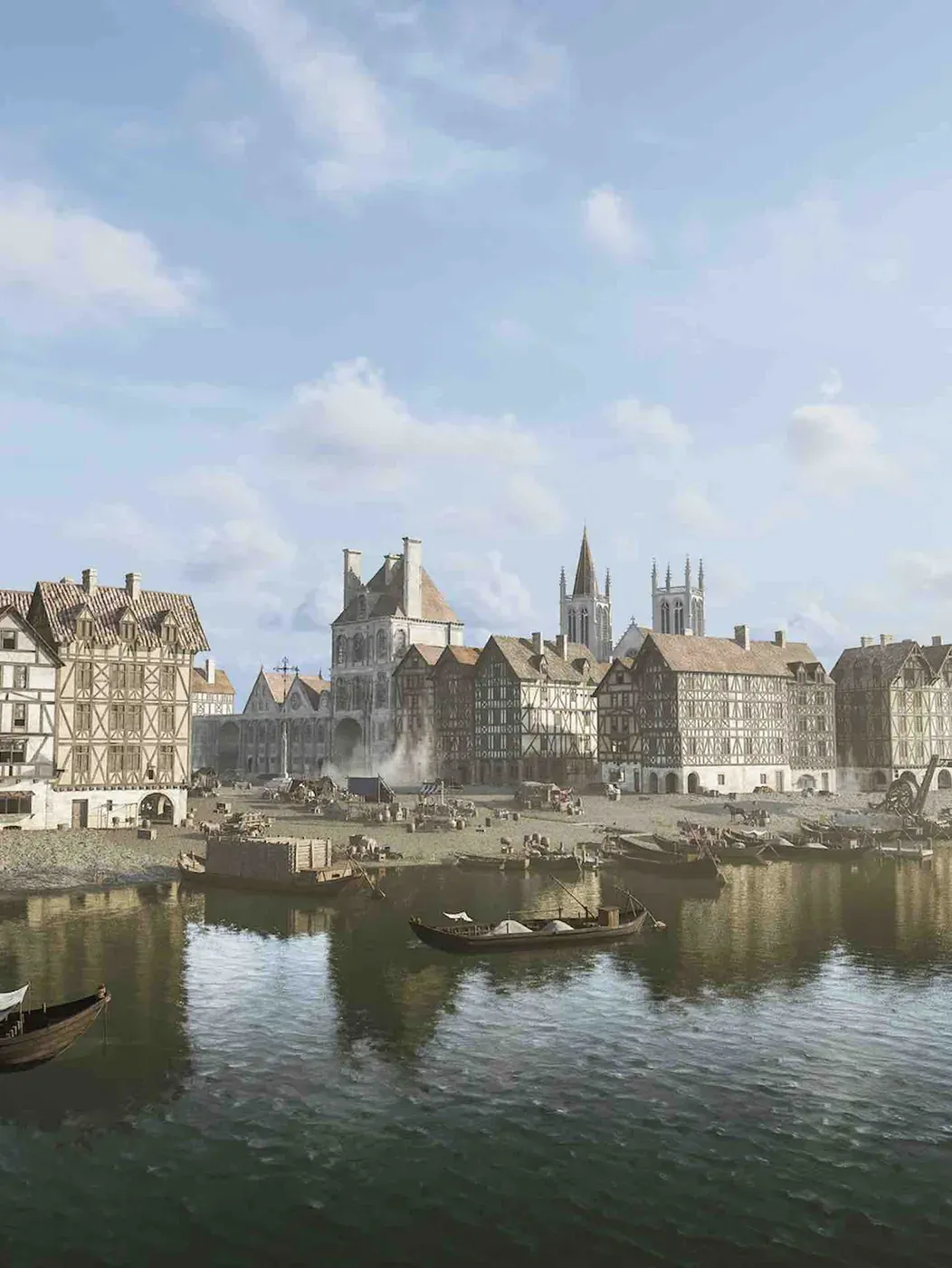 Place de Grève reconstituée par Timescope en 3D
