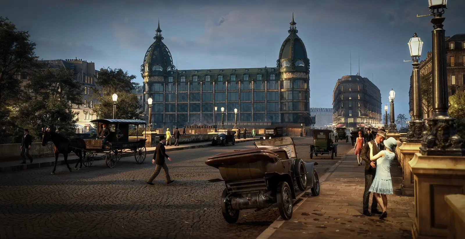 La pompe de la Samaritaine et les quais de Seine animés au fil de l’eau
