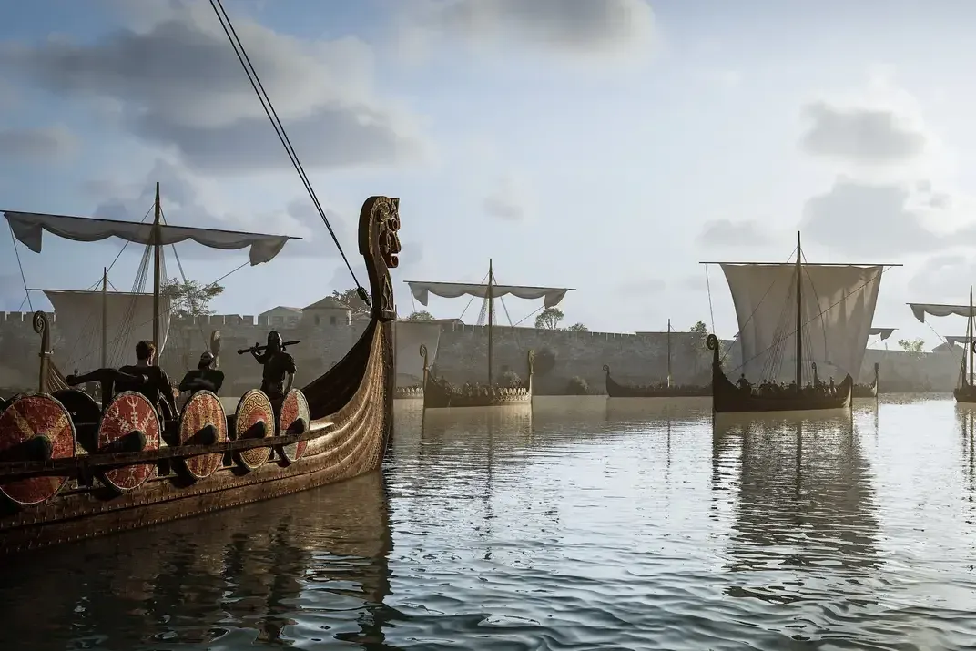 Le siège des Vikings, 885 — reconstitution 3D Timescope