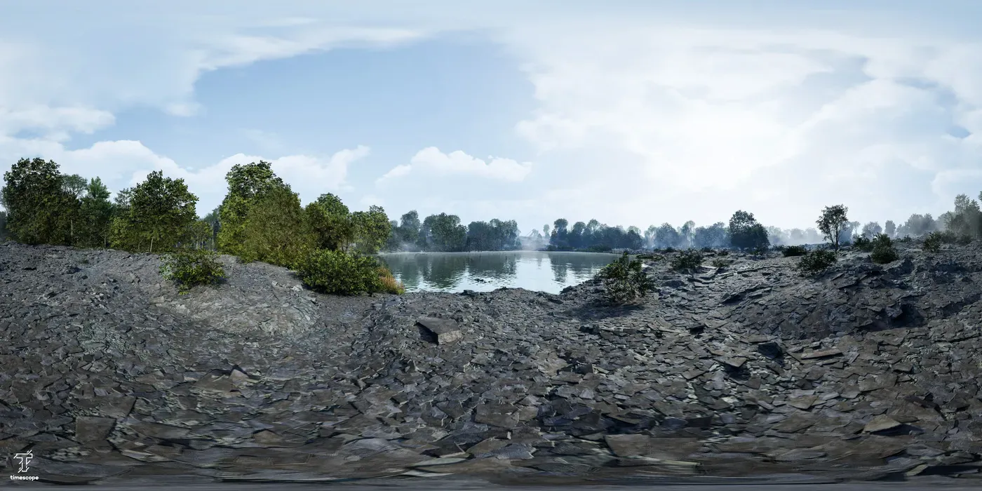 Timescope 3D reconstruction: the Trélazé slate quarries