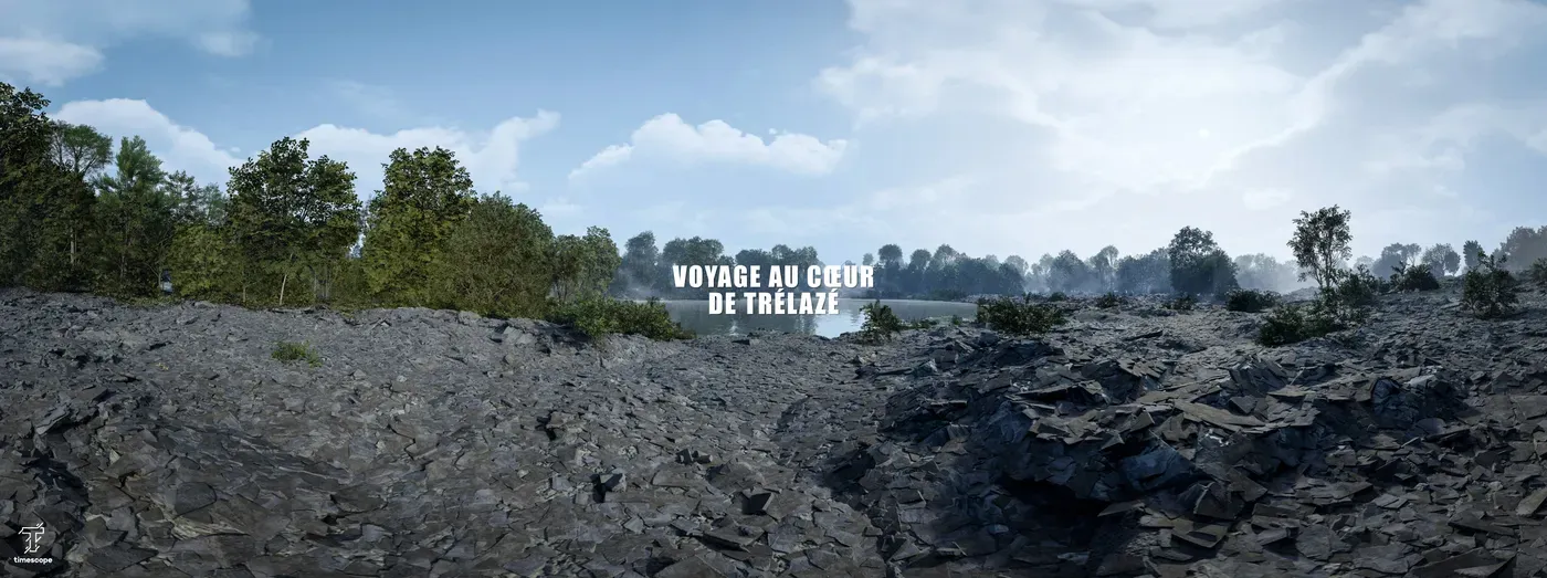 Timescope 3D reconstruction of the Trélazé slate landscape